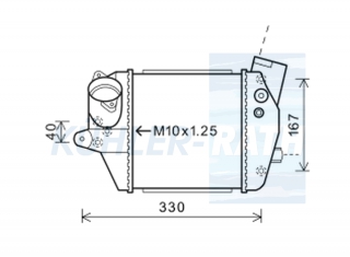 intercooler suitable for Mazda (RF7N13565A RF7N13565B RF7N13565C RF7N1271002360)
