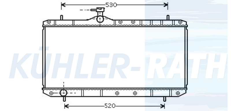 radiator suitable for 1770054G00 - KUEHLER-RATH