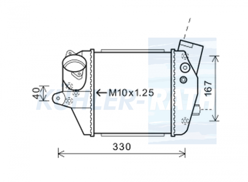 Ladeluftkühler passend für Mazda (RF7N13565A RF7N13565B RF7N13565C RF7N1271002360)