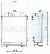 radiator suitable for 1824627M93 1824627M91 E1824627M93