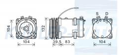 compressor suitable for A177068 ABPN83304272 LE1000 690711M1 611040023