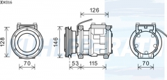 Kompressor passend für RE64024 SE501472 TY6789 4471008150