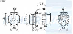 Kompressor passend fr Case/Fiat/Ford/New Holland/Steyr