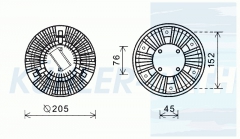 visco clutch suitable for 3662001322 9062000522 9062000922 9062001023 9062001522