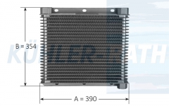 oil cooler suitable for Serie 3 390x354x65