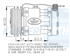 Kompressor passend fr JCB/Deutz/Valtra-Valmet/Ford/New Holland/Claas/Case IH