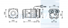 Kompressor passend fr Bobcat/Case/Caterpillar/Deutz/International/John Deere/Terex
