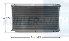 oil cooler suitable for Serie 3 642x372x65