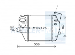 intercooler suitable for RF7N13565A RF7N13565B RF7N13565C RF7N1271002360