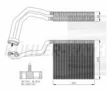 evaporator suitable for 8E1820103