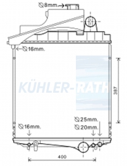 Wasserkhler passend fr John Deere