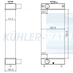 Wasserkhler passend fr Doosan/Bobcat