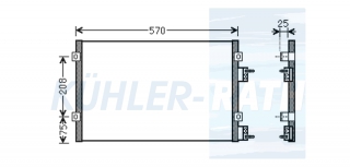 Kondensator passend fr Chrysler