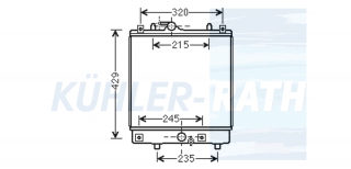 Wasserkhler passend fr Opel