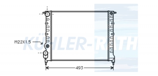 Wasserkhler passend fr Renault
