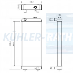 Wasserkhler passend fr Caterpillar