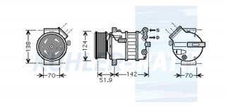 Kompressor passend fr Alfa Romeo