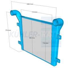 Luftkhler passend fr Komatsu