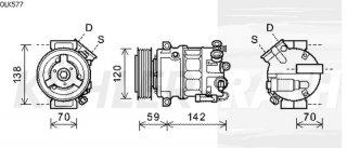 Kompressor passend fr Opel/Saab