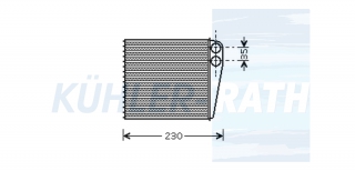 Heizkhler passend fr Audi/VW