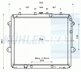 Wasserkhler passend fr Toyota