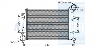 Ladeluftkhler passend fr VW/Audi/Skoda/Seat