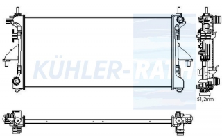 Wasserkhler passend fr Citron/Peugeot/Fiat