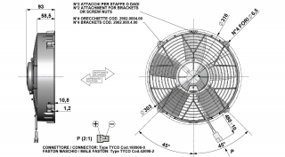 Ventilator passend fr Comex