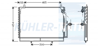 Kondensator passend fr Mercedes-Benz
