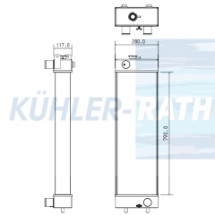 Wasserkhler passend fr Kobelco/New Holland