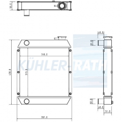 Wasserk�hler passend f�r Case/Fermec/New Holland