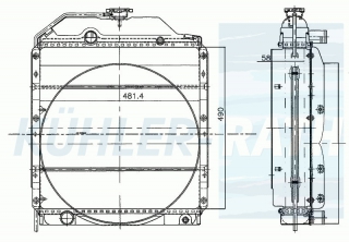 Wasserkhler passend fr Renault