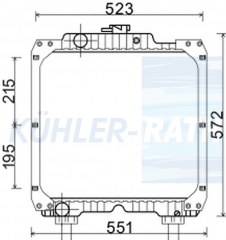 Wasserkhler passend fr Case IH/New Holland