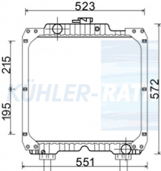 Wasserkhler passend fr New Holland/Case IH