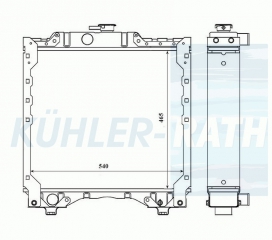 Wasserkhler passend fr Case/New Holland