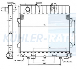 Wasserkhler passend fr BMW