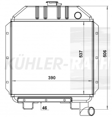 Wasserkhler passend fr Case IH