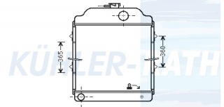 Wasserkhler passend fr Massey Ferguson