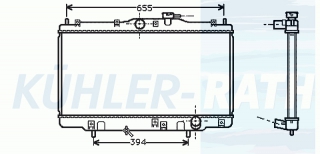 Wasserkhler passend fr Honda