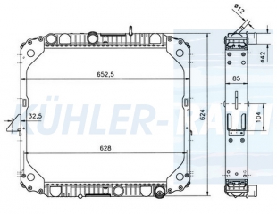 Wasserkhler passend fr Mercedes-Benz