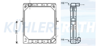 Wasserkhler passend fr Mercedes-Benz