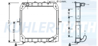 Wasserkhler passend fr Mercedes-Benz