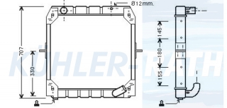 Wasserkhler passend fr Mercedes-Benz