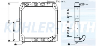 Wasserkhler passend fr Mercedes-Benz