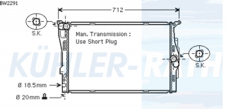 Wasserkhler passend fr BMW