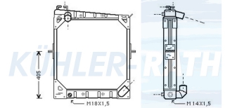 Wasserkhler passend fr Mercedes-Benz