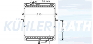 Wasserkhler passend fr Mercedes-Benz