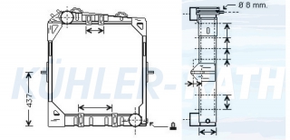 Wasserkhler passend fr Mercedes-Benz