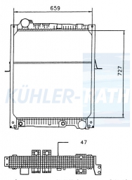 Wasserkhler passend fr Mercedes-Benz