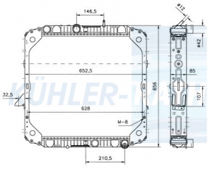 Wasserkhler passend fr Mercedes-Benz